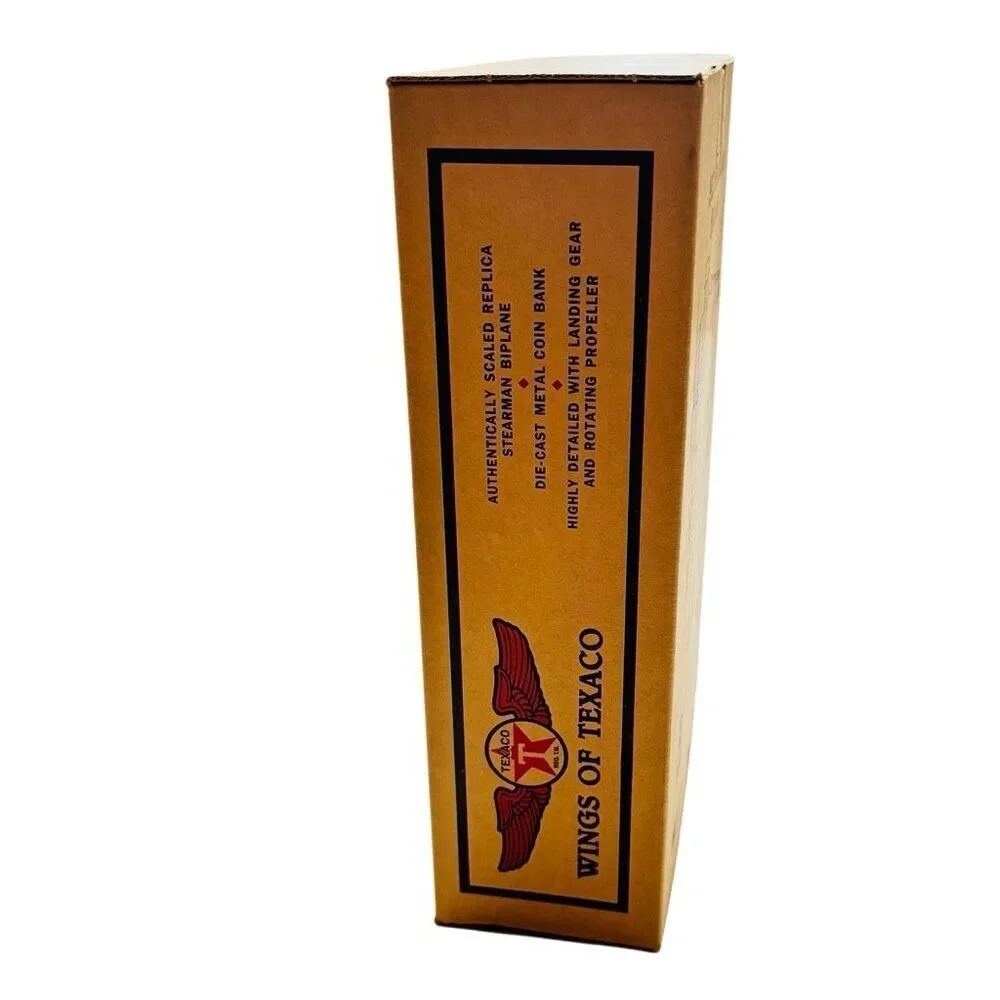Wings of Texaco 3rd in the Series 1931 Stearman Biplane Die Cast Model Coin Bank